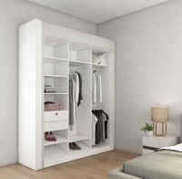 Ensemble de meubles de chambre à coucher et d'appartement sur mesure en MDF extensible moderne
