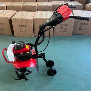 Nouveauté Mini désherbeur manuel Machines agricoles Désherbeur électrique Petit <span class=keywords><strong>motoculteur</strong></span> Cultivateur - Product Image 4
