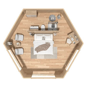 Tienda de Campaña de Lujo Hexagonal para Acampar al Aire Libre en el Desierto Africano, Tienda de Campaña de Lona para Glamping, Resort de Safari, Hotel con Baño - Product Image 2