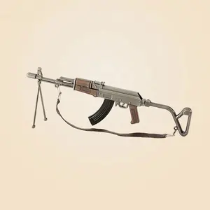 New Product Wholesale Detachable 1:4 Foldable AK47 Metal Toy Gun Model Zinc Alloy Sniper Rifle Customized