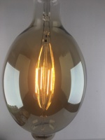 Ampoule LED Edison Grande Taille SMD Dimmable BT180 4W 220-240V E27 Filament Décoratif Vintage Fumé Cage d'Écureuil