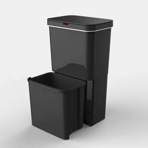 60L cocina impermeable plástico saneamiento clasificación sensor cubo de basura con tapa - Product Image 2