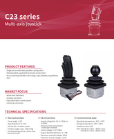 Contrôleur de joystick industriel pour plate-forme de travail aérienne C23 Joystick AWP