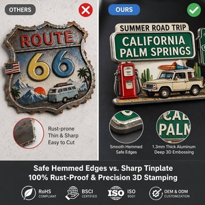 Imán de Refrigerador 3D en Relieve de Aluminio con Diseño de Palm Springs, California, Recuerdo de la Ruta 66, 2x3 Pulgadas, para Decoración de Cocina, Bar, <span class=keywords><strong>Hogar</strong></span>, Regalo - Product Image 2