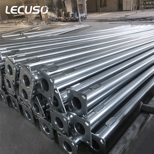 LECUSO Poste de Luz Curvo de 5M, Galvanizado en Caliente, Garantía de 10 Años, Vida Útil de Más de 20 Años, para Decoración de Exteriores, Calles y Caminos - Product Image 4