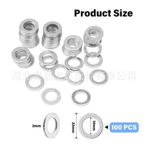 Honda Acura Oil Drain <b>Plug</b> Gasket 94109-14000 Aluminum <b>Replacement</b> Engine System Part - Product Image 5