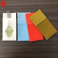 Serviettes de table jetables 1 pli en pâte de bois vierge, 8 plis, imprimées, effet lin, pour usage domestique, mariages et fêtes