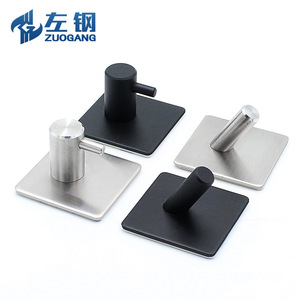Left Steel Stainless Steel <b>Robe</b> Hook Wall Mounted Modern Angled Single Hook Anti Corrosion Polished Finish - Product Image 1
