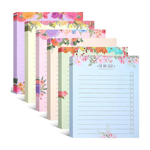 Colorful Flower Scented Paper Memo <b>Book</b> English Horizontal Line Sticker Notebook Adhesive Convenience Sticker Strong Handbag - Product Image 6
