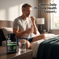 OEM 6-en-1 Saw Palmetto Hommes 320mg Qualité Pharmaceutique Complément Prostate Graine de Citrouille Graminex Ortie Bloqueur de DHT