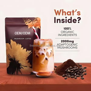 Poudre de café aux champignons OEM avec crinière de lion et reishi pour adultes, concentré de champignons/ensembles enzymatiques, compléments alimentaires pour la concentration et le renforcement immunitaire - Product Image 4