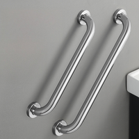 Barres d'appui droites en acier inoxydable 304 ADA personnalisées en usine, barres d'appui de sécurité pour douche et toilettes, barre d'appui 304 pour personnes âgées