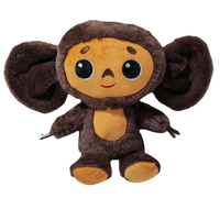 Peluche singe de dessin animé en gros, en coton PP, anti-stress, 25 cm, cadeaux d'entreprise, souvenirs d'événements, vente directe d'usine