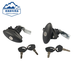Cerradura de Puerta para RV con Llaves, Accesorio de Caravana de Plástico, Impermeable, para RV y Camper Van - Product Image 4