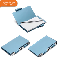 Personalisiertes Loseblatt-Hardcover-Notizbuch aus Metall Premium Aluminiumlegierung-Einband 50 Blatt Wasserfest Tragbares Geschenkset