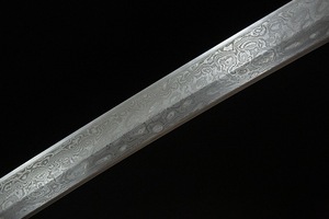 Espada Samurai <span class=keywords><strong>de</strong></span> Acero Forjado Longquan <span class=keywords><strong>de</strong></span> 40 Pulgadas con Patrón Damasco Circular, Modelo <span class=keywords><strong>de</strong></span> Arma <span class=keywords><strong>de</strong></span> Regalo para Cosplay, Serie Blood Eagle Guard - Product Image 6