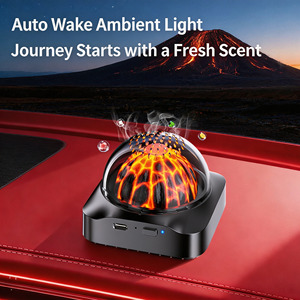 Diffuseur d'arômes intelligent pour voiture à brume volcanique premium, pulvérisation automatique, parfum d'été pour intérieur de voiture, ornement décoratif pour éliminer les odeurs du véhicule - Product Image 5