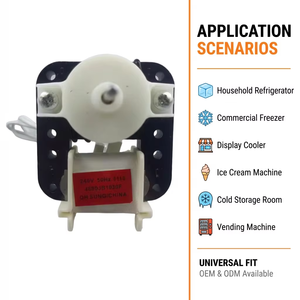 Moteur de ventilateur d'évaporateur silencieux d'origine <span class=keywords><strong>LG</strong></span> 4680JB1030F pour <span class=keywords><strong>réfrigérateur</strong></span>, congélateur de garage, voiture, hôtel - Alimentation manuelle en métal - Product Image 3