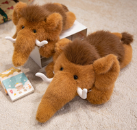Peluche Mamouth Personnalisée, Jouet en Peluche Doux, Poupée Mamouth Mignonne, Coussin en Laine pour Enfants, Cadeau et Décoration d'Intérieur