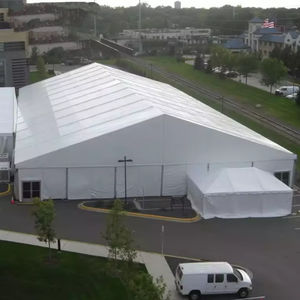 100 200 300 400 500 600 700 800 900 1000 ㎡ Metros cuadrados Marco de aleación de aluminio Tienda de almacén aislada para almacenamiento - Product Image 5