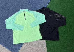 Completo Sportivo da Uomo <span class=keywords><strong>2</strong></span> Pezzi Maglia a Maniche Lunghe con Mezza Zip Pantaloni Fantasia per Palestra Corsa Abbigliamento Casual Attivo Set Due Pezzi - Product Image 2