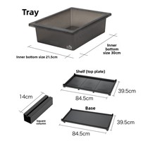 Système de rangement amovible pour reptiles, boîtes d'élevage en plastique PP pour petits pythons, boas et lézards
