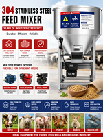 Mélangeur d'aliments pour animaux, mélangeur de céréales industriel, équipement de mélange d'aliments pour la production d'aliments pour bovins, volailles et porcs