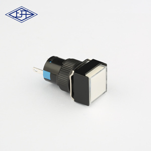 16mm 6V 12V 24V 110V 220V nhựa LED chỉ số ánh sáng đa màu tín hiệu thí điểm đèn vuông tròn Chỉ số đèn cho thiết bị - Product Image 1