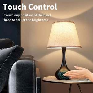 Lámpara de Mesa Nórdica de Tela de Calabaza, Ecológica, Controlada por Aplicación Móvil, 100% Algodón, para Sala de Estar y Dormitorio - Product Image 2