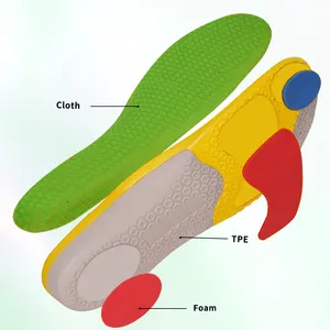 Mousse de massage orthopédique de soutien de la voûte plantaire de sport pour une course confortable convient aux semelles intérieures de chaussures