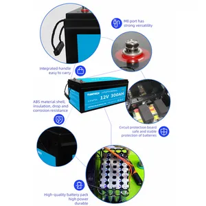 Large Capacity Lead Acid Replacement Lithium Ion Battery RV And Golf Carts 12V 300Ah LiFePO4 Battery