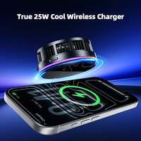Refroidisseur de téléphone AntarcChill 25W avec chargeur sans fil, ventilateur de refroidissement semi-conducteur TEC, support magnétique pour voiture, radiateur de téléphone portable