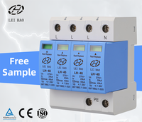 Parafoudre CA T2 275V 4P 3P+N 20KA-40KA LEIHAO en PBT, dispositif de protection contre les surtensions CE pour équipements électroniques