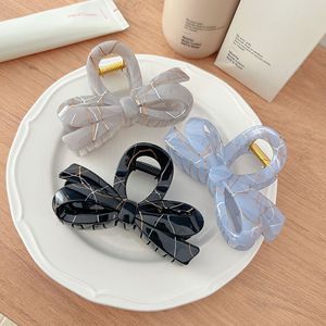 Новая золотая нить во французском стиле, элегантная Асимметричная пряжка-бабочка, высококачественный бант для волос, 17 см, унив - Product Image 1