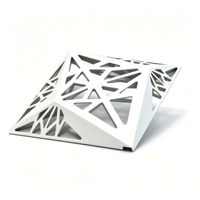 Panneau de plafond en aluminium découpé au laser 3D stéréo, revêtement métallique perforé géométrique pour grand projet d'aménagement intérieur de bâtiment commercial