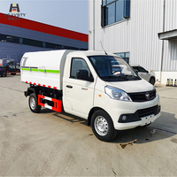 Camion benne compacteuse manuelle diesel HEAVSTY pour déchets légers, véhicule sanitaire basculant pour Foton Xiangling TWY5030ZLJB6