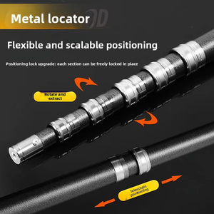 Perche télescopique multifonctionnelle en fibre de carbone ultra-légère pour la cueillette des fruits, la pêche au lance et la poignée de épuisette - Product Image 3