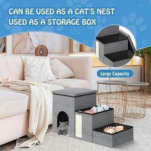 Neue multifunktion ale Katzen-und Hunden est käfig Hunde treppe Stufen Betten und Sofas Hoch kletternde Haustier bedarf - Product Image 2