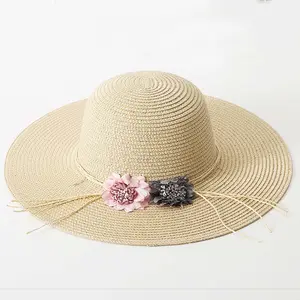 Fashion Summer Wide Brim Foldable Beach Sun Straw Hat Women Sombreros De Paja