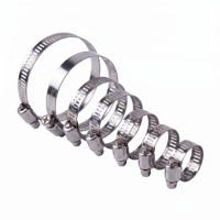 Abrazadera de Manguera Americana de Acero Inoxidable 316 W5 Resistente a la Corrosión, Grado Marino, para Sistemas de Alcantarillado, Ingeniería Civil, Unión Segura