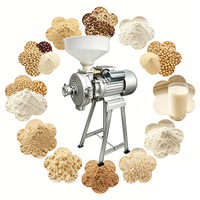 Machine à moudre électrique en acier inoxydable 3500W 220V pour aliments et lait de soja, capacité 60kg/h, disque en manganèse, 2 condensateurs, grande trémie
