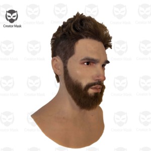 <span class=keywords><strong>Masques</strong></span> <span class=keywords><strong>de</strong></span> personnages réalistes en silicone hautement élastique, respirants, écologiques, réutilisables pour Halloween, Pâques, fêtes et déguisements - Product Image 4