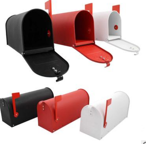 zhenzhi American Standard village mailbox galvanized Steelmailbox and red flag MB1 mailbox