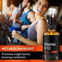 5000 mcg Methylcobalamine Vitamine B12 Liquide Sublingual Gouttes Formule Absorption Maximale Adultes Liquide Oral Hommes Femmes 60 ml 2