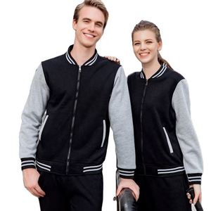 Veste de baseball varsity en coton pour homme, logo personnalisé imprimé en plusieurs couleurs - Product Image 2