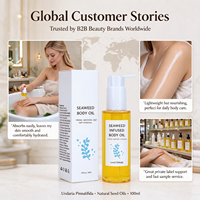 Huile Corporelle Naturelle aux Algues Marques Blanches 100ml – Huile de Massage Hydratante en Profondeur pour une Peau Raffermie et Lisse, Améliorant l'Élasticité Cutanée – Huile Essentielle de Fabrication Professionnelle
