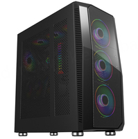 Computer Server Case Desktop Custom EATX Tempered Glass RGB Gaming PC Full Tower Metal USB Audio Ports Stock