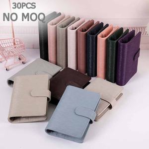 Yihe BLACK Best Selling 14-Color Saffiano Epi Leather Black-Ring A6 Budget Binder Planner untuk Hadiah Natal, Kantor, Sekolah - Product Image 1