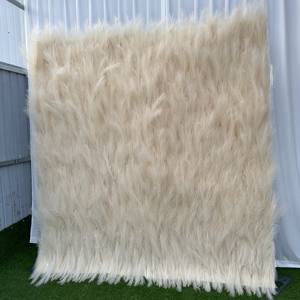 ดอกไม้ประดิษฐ์สีขาวประดิษฐ์ Y-FW015 3D ติดผนัง5D งานแต่งงานแบบสัมผัสจริงดอกไม้ผนังฉากหลัง8 x 8FT แผงผนังผ้าไหมม้วนขึ้น - Product Image 1