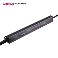Alimentation LED 30W ultra-mince étanche IP66 AC-DC à tension constante DALI-2, dimmable PUSH pour rubans LED intérieurs